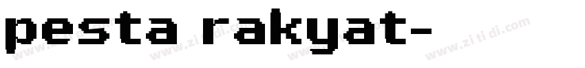 pesta rakyat字体转换